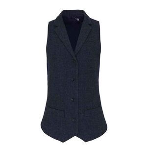 Premier Womens/Ladies Herringbone Vest / Navy